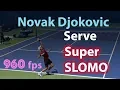 Novak Djokovic s Serve in Super SLOMO 960 fps Shot on SONY RX100 vii