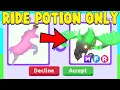 Trading for DREAM PET using RIDE POTION in Adopt Me