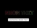 CSS Glowing Neon Text Animation Effects CSS Glowing Effects Html Css