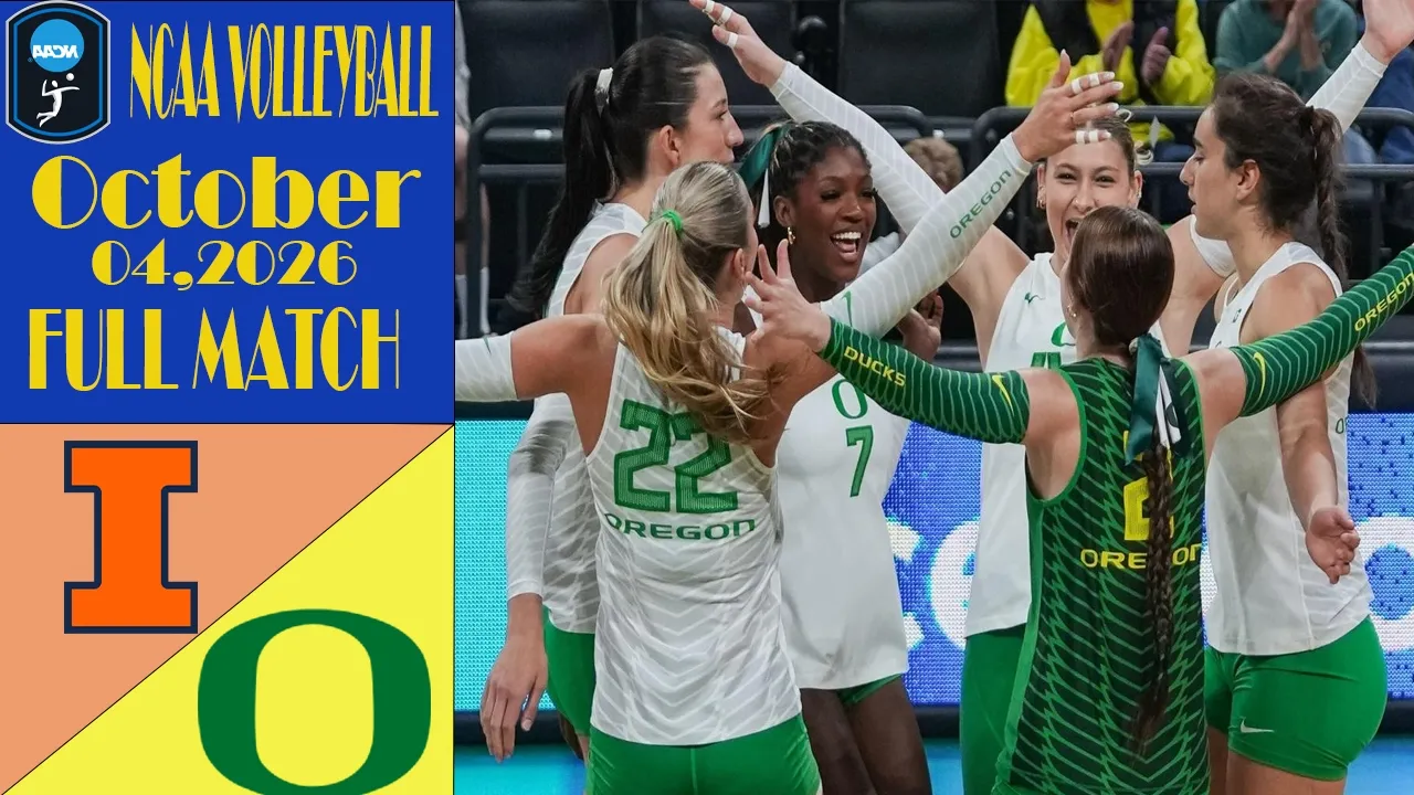 Illinois vs Oregon | FULL MATCH | Oct 04,2026 | Women's NCAA Volleyball 2026