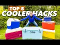 Top 5 Camp COOLER HACKS - Tips Tricks to Improve your Camping Trip