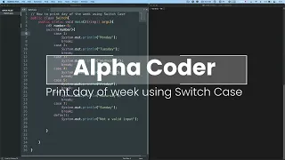How to print day of the week using Switch Case Java Practical