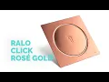 Video do produto Ralo Click Inteligente de Banheiro 15x15 cm (Inox Rosé Gold) - Outlet