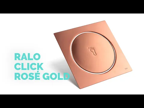 Video do produto Vídeo - Ralo Click Inteligente de Banheiro 15x15 cm (Inox Rosé Gold) - Outlet