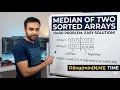 Median of Two Sorted Arrays LeetCode 4 Classic problem Interview Essential Visual solution