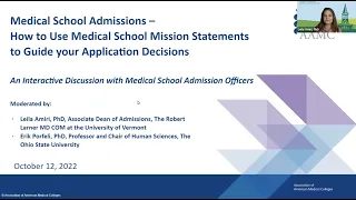 How to Use Medical School Mission Statements to Guide your Application Decisions - A Q A Discussion
