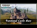 HOW TO BUILD A FUNCTIONAL CASTLES BASE SPEED BUILD - CONAN EXILES