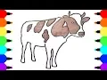 How to Draw Cow - Coloring Pages