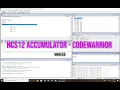 HCS12 accumulators registers in Assembly language - Codewarrior For beginners