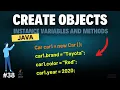 Creating Objects in Java Instance Variables and Methods Explained Chapter-38 Java Tutorial
