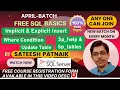 SQL Basics Class 2 Implicit Explicit Insert Where Condition Sp - help Sp