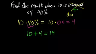 Percent Increase and Decrease