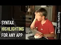 DevTools hacking Generalized syntax highlighting so any app can use it