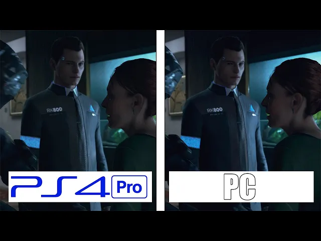 Detroit Become Human | PS4 Pro - PC | 4K Graphics Comparison