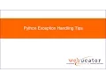 Python Exception Handling Tips