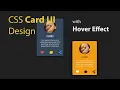 CSS Card UI Design with Hover Effect csPoint Web Designing Tutorials