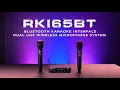 The Rockville RKI65BT Dual UHF Wireless Microphones with a Bluetooth Karaoke Mic Interface