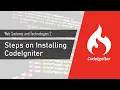 Steps on Installing CodeIgniter Web Systems and Technologies 2 CodeIgniter 3