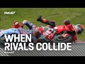 Lagu 10 times rivals meet on track! 💥 | #MotoGP