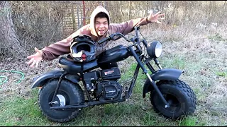 My First Minibike Riding For the First Time Baja Warrior 200 cc