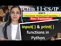 input and print functions in Python CBSE Class Lovejeet Arora