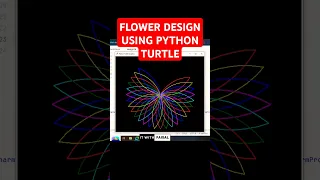 Beautiful Flower Design Using Python Turtle Easy Python Turtle Graphics Drawing Art For Beginners