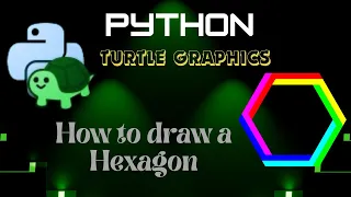 Python Turtle Graphics Amazing Design How to draw a Hexagon using Turtle in python