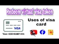 Virtual visa card How to redeem virtual visa card uses of visa card