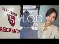 Harvard Law School Vlog first day of classes snow day