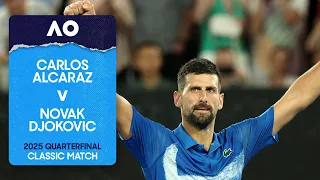 Carlos Alcaraz v Novak Djokovic Classic Match | Australian Open 2025 Quarterfinal