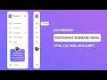 Responsive Sidebar in HTML CSS and Javascript Dashboard Sidebar Menu