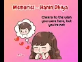 Download Lagu Memories - Hanin Dhiya Lyrics