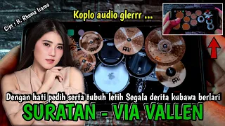 Download VIA VALLEN - SURATAN ~ CIPT H.RHOMA IRAMA | REAL DRUM \u0026 KENDANG COVER | MP3