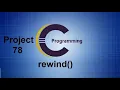 File Handling Function rewind in C Programming - C library function