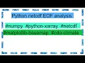 Python netcdf EOF analysis