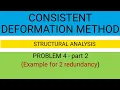 consistent deformation method - problem 2 part 2