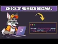 How to Check Whether a Number is Decimal or Not in Javascript