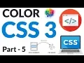 CSS 3 - Colors