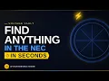 How to Find Any NEC Code in Under 60 Seconds Code Book Tutorial