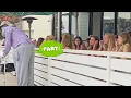 Fat Old Man Farts On Birt ay Girls Having Lunch Wild Reactions