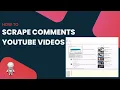 Scraping Comments of YouTube s WebHarvy
