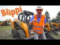 Blippi Learns about Diggers and Construction Vehicles Blippi Toys Educational s For Kids