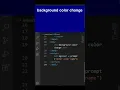 basic background color change trick JavaScript