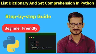LIST DICTIONARY AND SET COMPREHENSION IN PYTHON PYTHON TUTORIAL 2025
