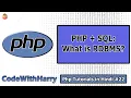Using RDBMS SQL With php PHP Tutorial