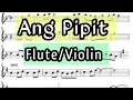 Download Lagu Ang Pipit I Flute or Violin Sheet Music Backing Track Play Along Partitura