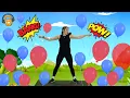 Lagu BALLOON POPPING WORKOUT GAME (ages 3-8) | Tabata Kids Workouts