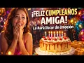 Felicitacion de Cumpleanos para una Amiga Feliz Cumpleanos Amiga La Cumbia Mas Bonita