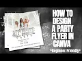 How to Design a Party Flyer in Canva That Actually Looks Professional Step-by-Step Tutorial
