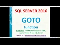 Goto in SQL Server plsql goto examples